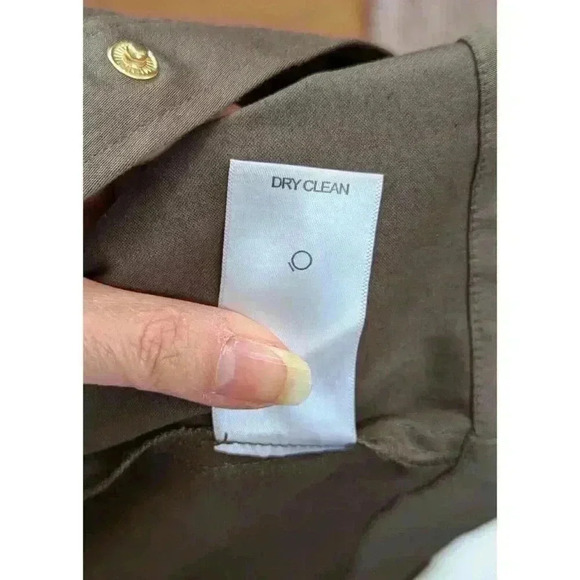 Etcetera Size 4 Bonvoyage Military Style Olive Green Snap Front Dress - Picture 6 of 11